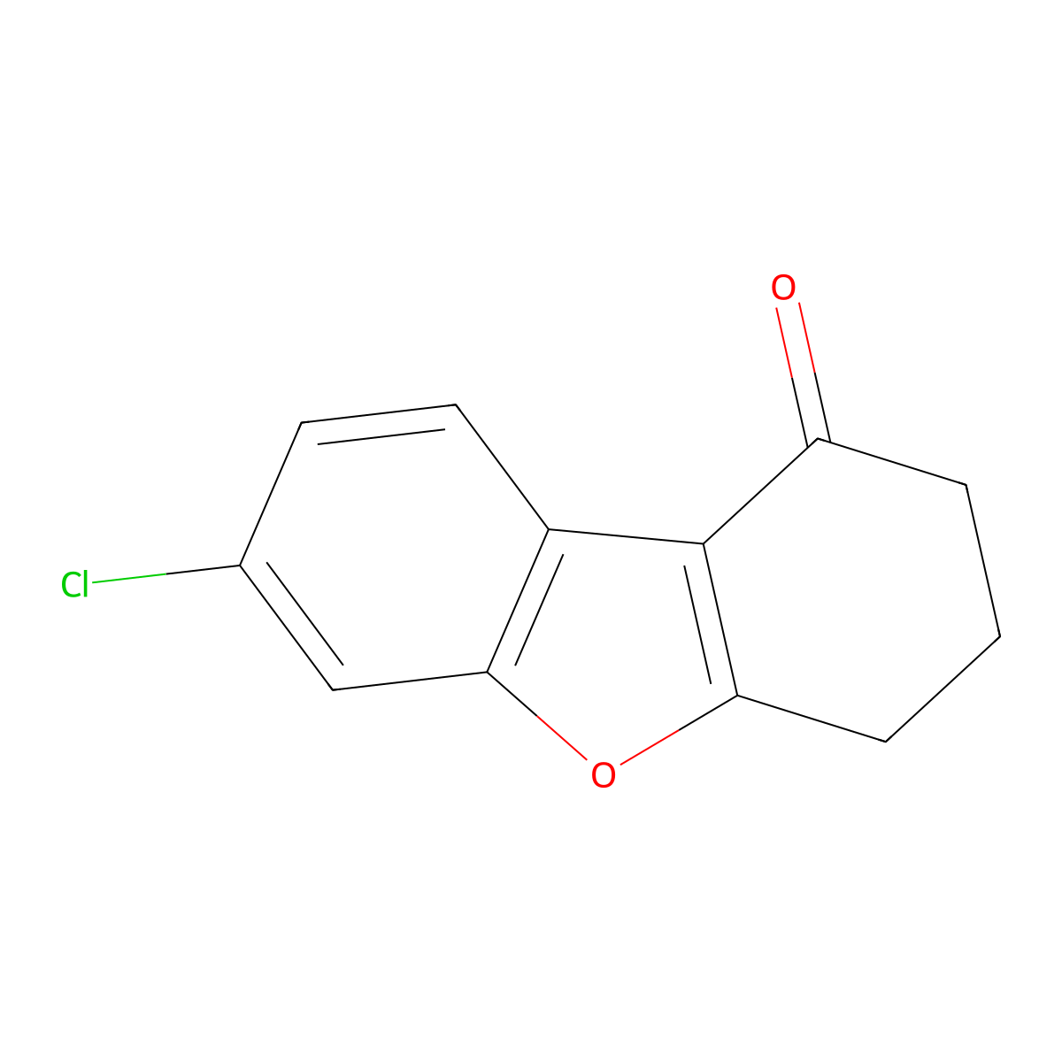 7-chloro-3,4-dihydrodibenzo[b,d]furan-1(2H)-one molecular structure, CAS 1396174-08-5