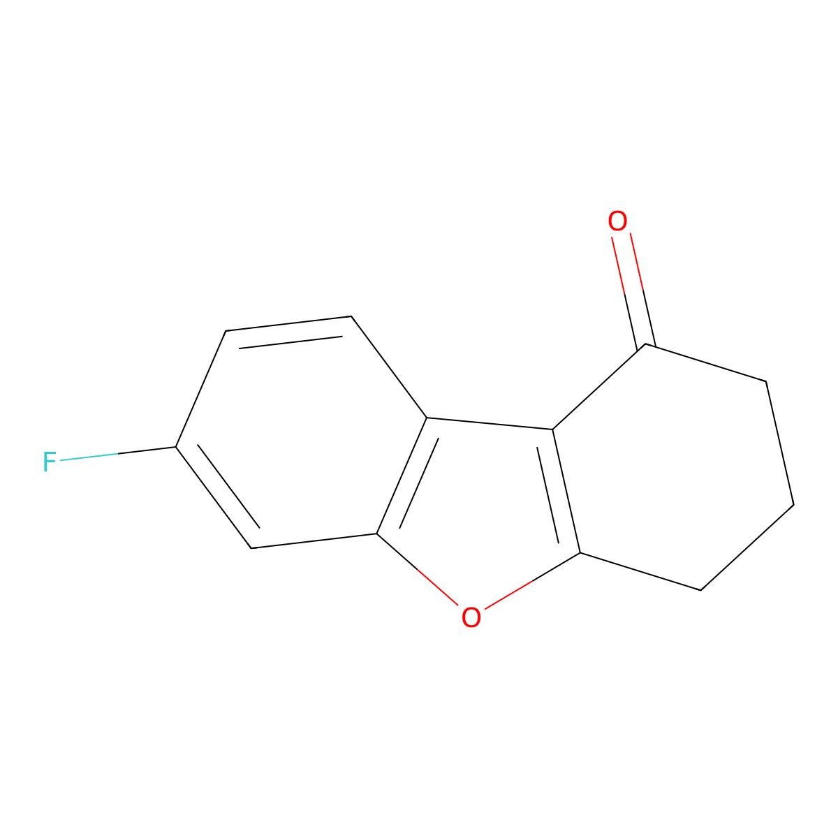 7-fluoro-3,4-dihydrodibenzo[b,d]furan-1(2H)-one molecular structure, CAS 1396174-09-6