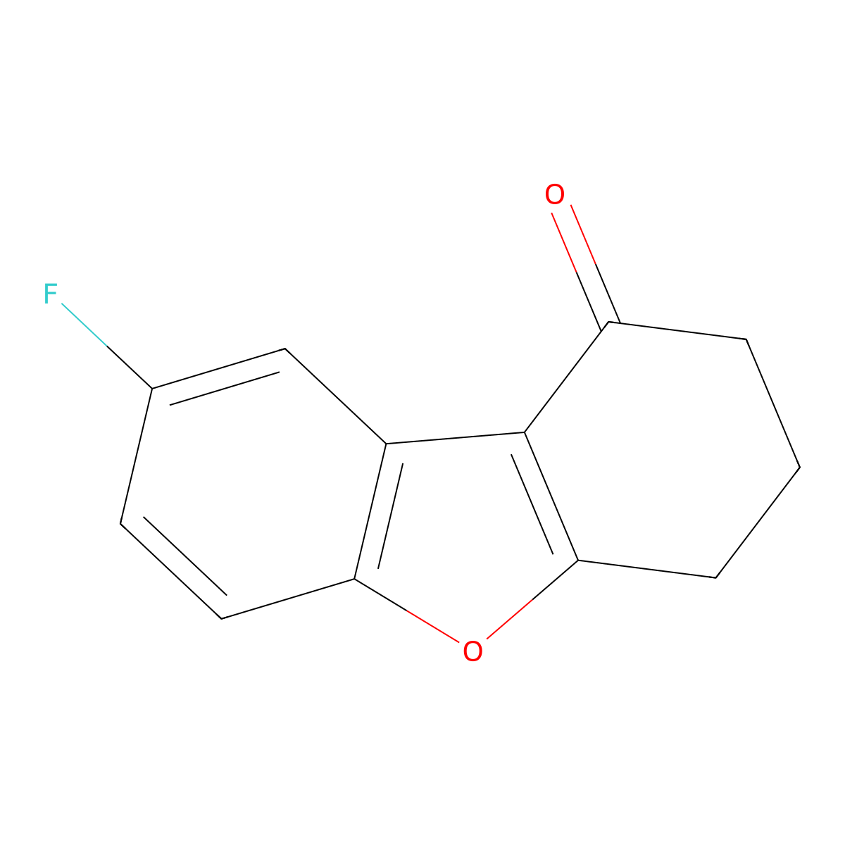 8-fluoro-3,4-dihydrodibenzo[b,d]furan-1(2H)-one molecular structure, CAS 1396174-10-9