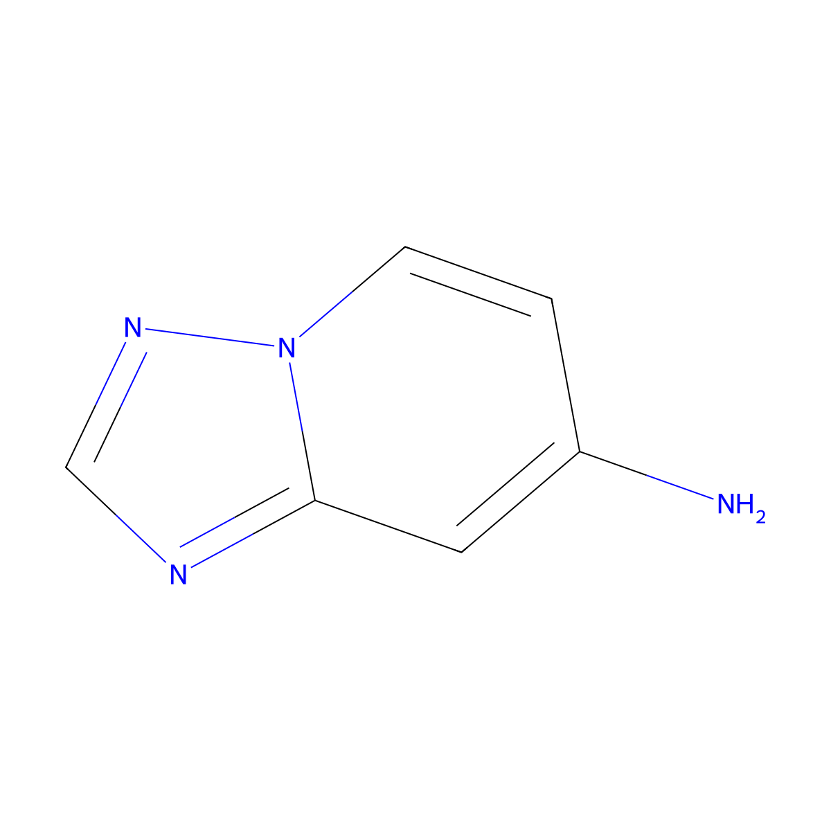 7-Amino-(1,2,4)triazolo(1,5-a)pyridine molecular structure, CAS 1396312-30-3