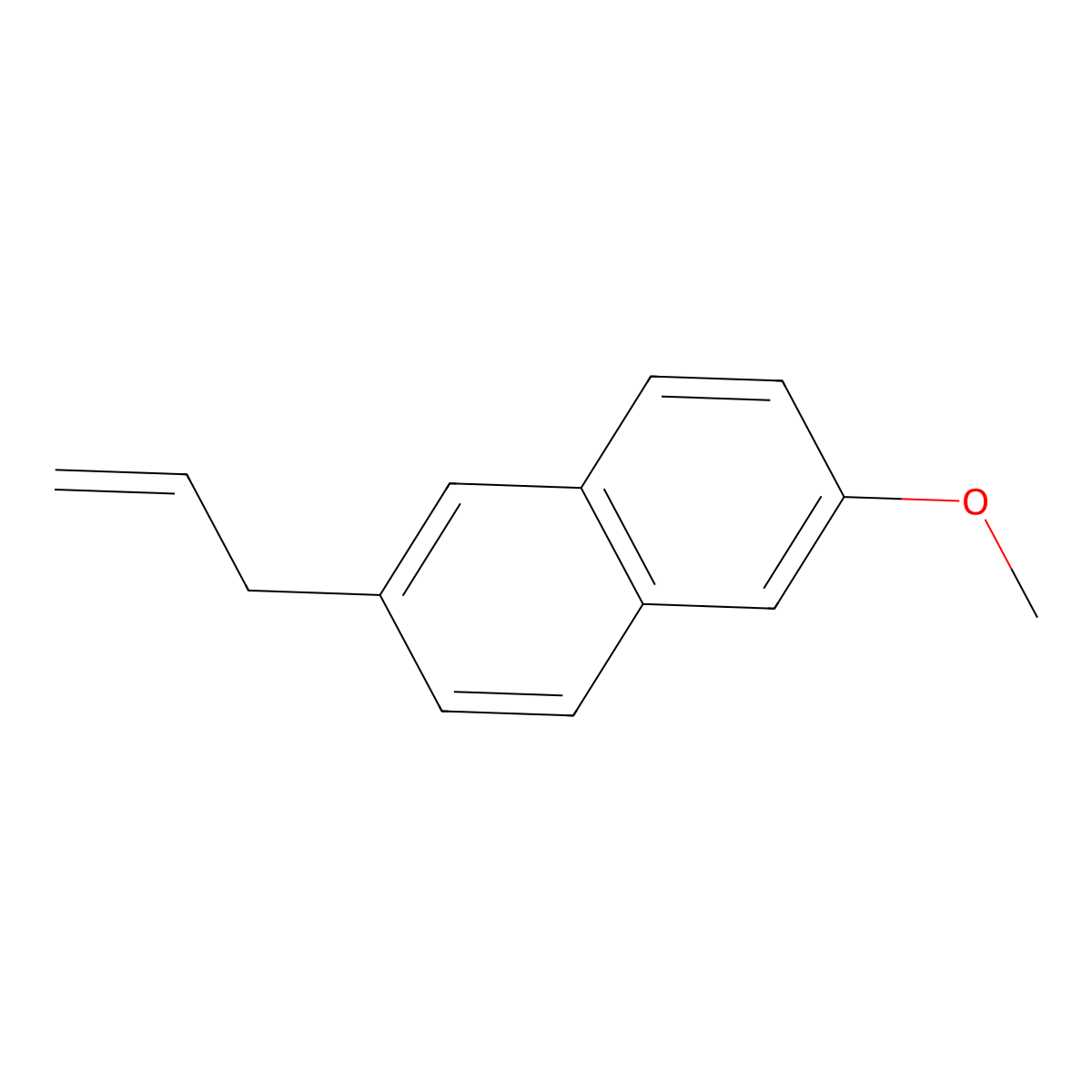 2-Allyl-6-methoxynaphthalene molecular structure, CAS 139633-65-1