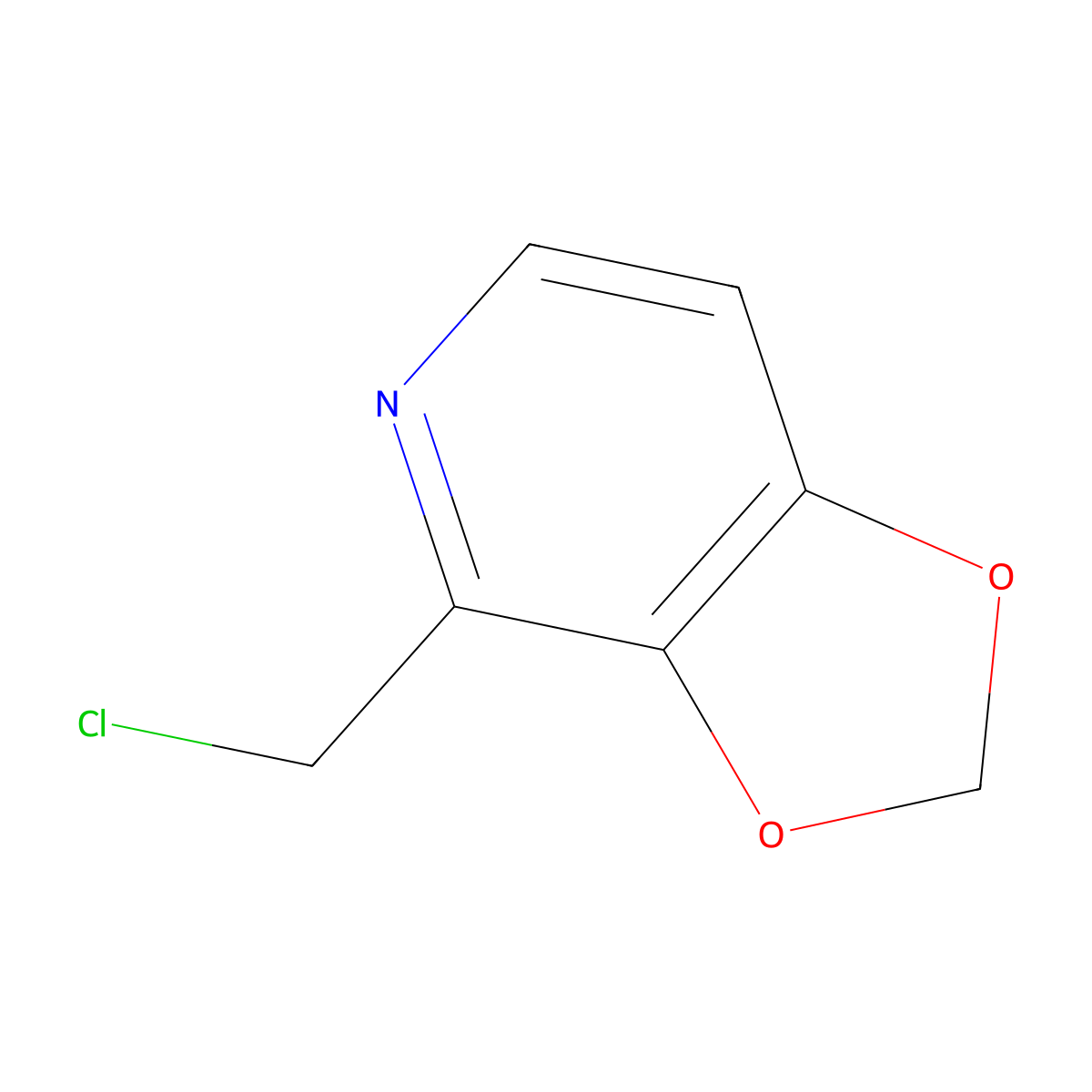 4-(Chloromethyl)-[1,3]dioxolo[4,5-c]pyridine molecular structure, CAS 139645-24-2