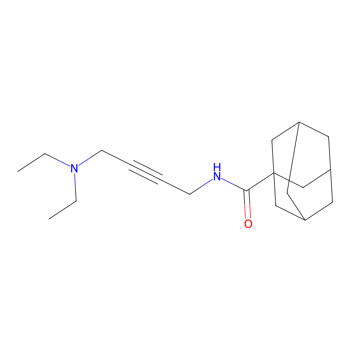 N-[4-(diethylamino)but-2-yn-1-yl]adamantane-1-carboxamide molecular structure, CAS 1396559-85-5