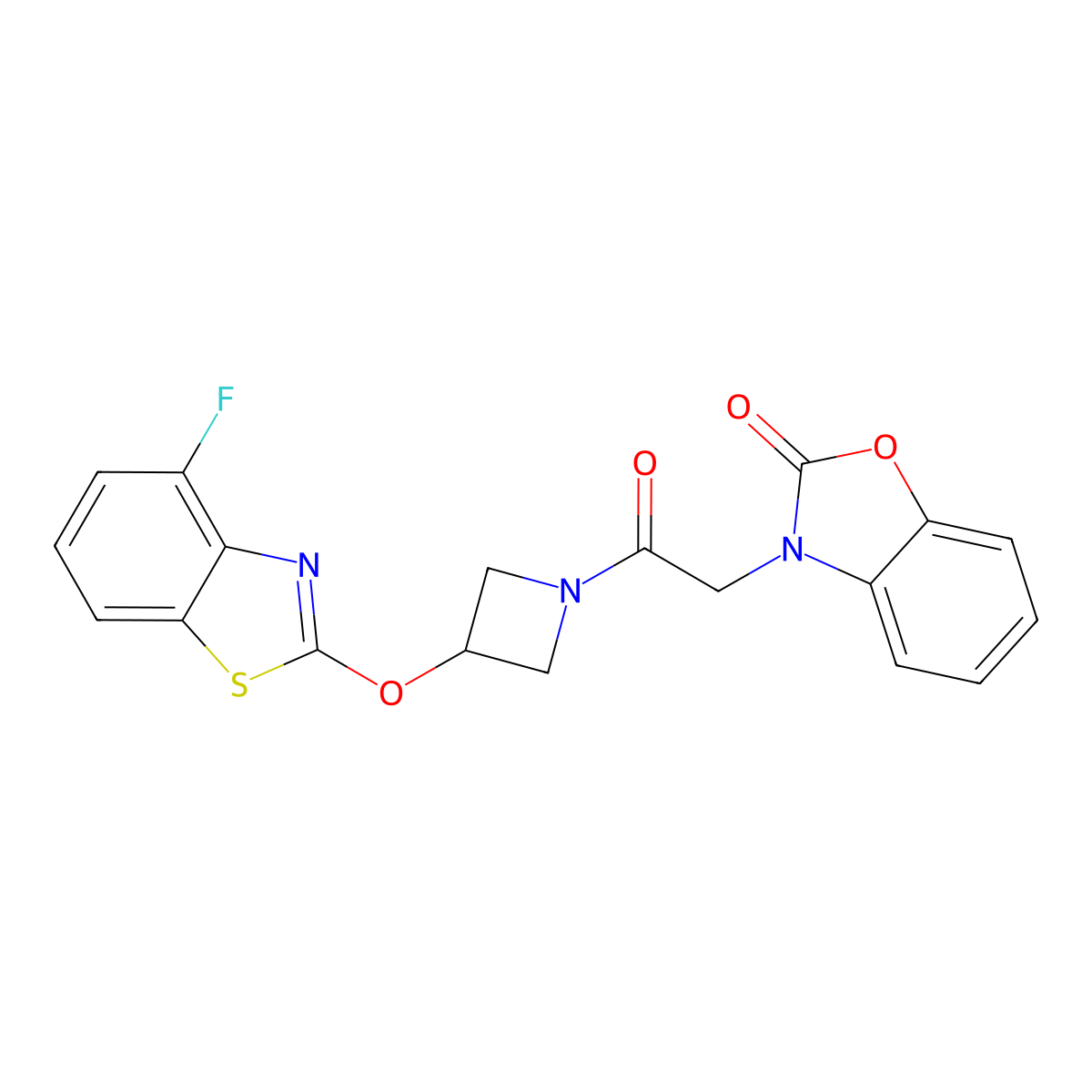 3-(2-(3-((4-fluorobenzo[d]thiazol-2-yl)oxy)azetidin-1-yl)-2-oxoethyl)benzo[d]oxazol-2(3H)-one molecular structure, CAS 1396583-92-8