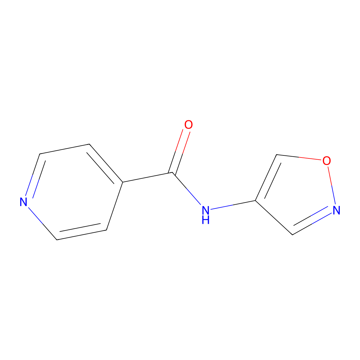 N-(isoxazol-4-yl)isonicotinamide molecular structure, CAS 1396638-02-0