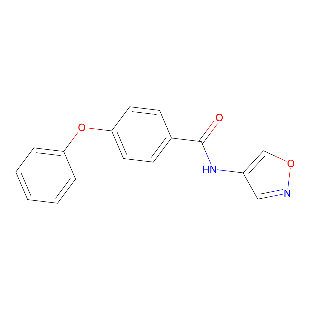N-(isoxazol-4-yl)-4-phenoxybenzamide molecular structure, CAS 1396678-32-2