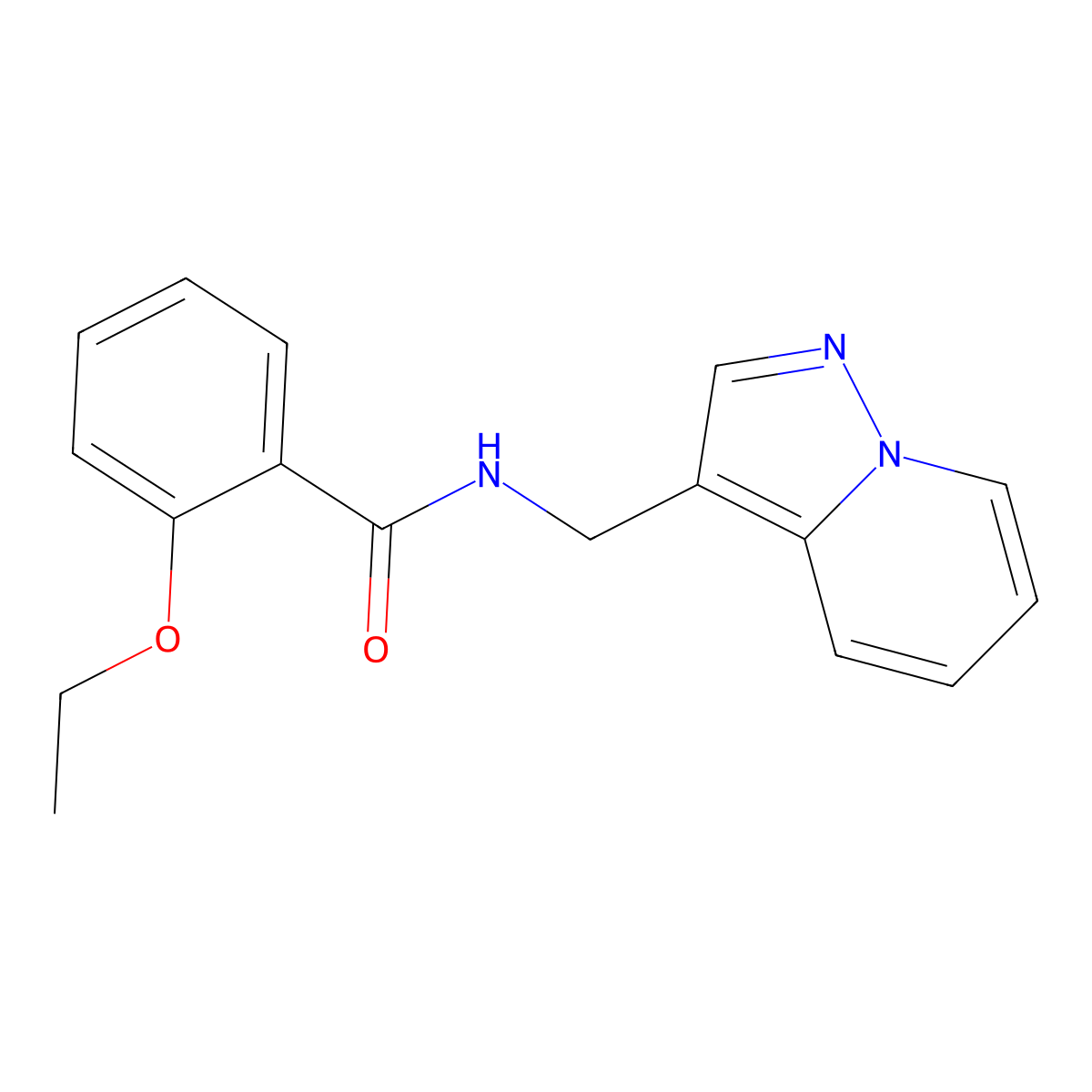 2-ethoxy-N-(pyrazolo[1,5-a]pyridin-3-ylmethyl)benzamide molecular structure, CAS 1396680-81-1