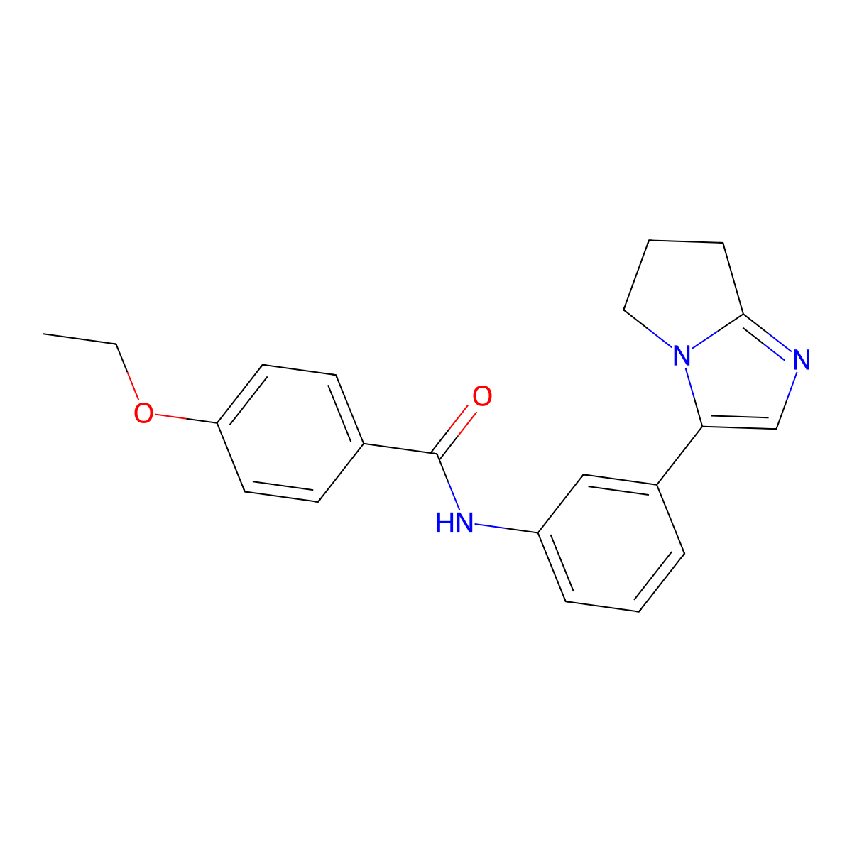 N-(3-(6,7-dihydro-5H-pyrrolo[1,2-a]imidazol-3-yl)phenyl)-4-ethoxybenzamide molecular structure, CAS 1396682-42-0