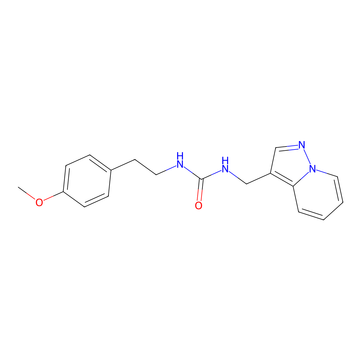 1-(4-Methoxyphenethyl)-3-(pyrazolo[1,5-a]pyridin-3-ylmethyl)urea molecular structure, CAS 1396682-44-2