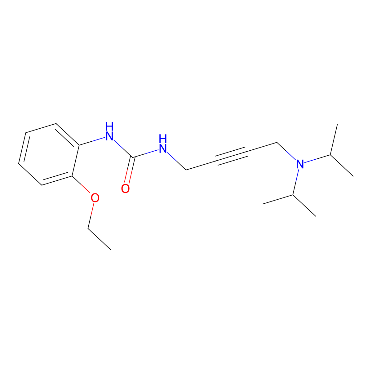 1-(4-(Diisopropylamino)but-2-yn-1-yl)-3-(2-ethoxyphenyl)urea molecular structure, CAS 1396684-69-7