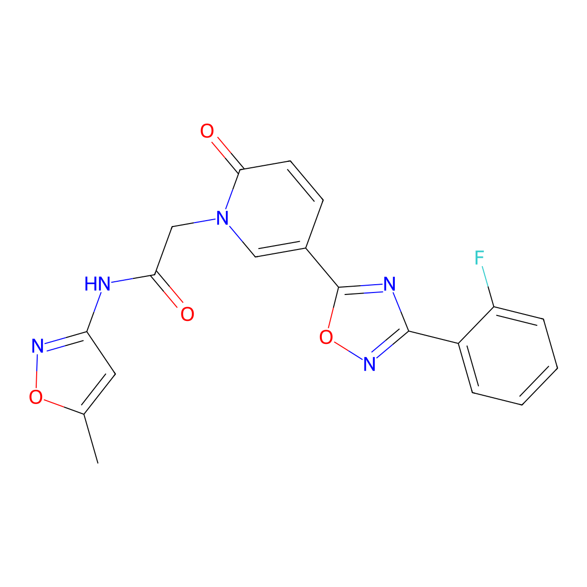 C19H14FN5O4 molecular structure, CAS 1396687-14-1