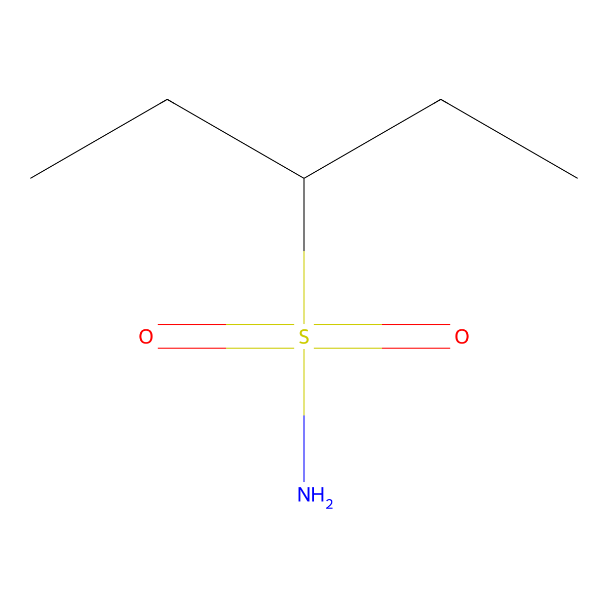 Pentane-3-sulfonamide molecular structure, CAS 139669-27-5