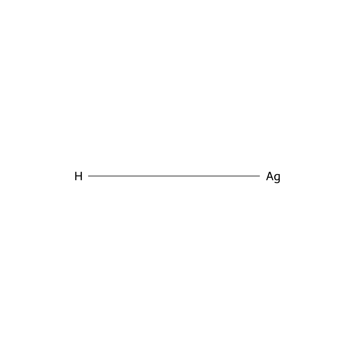 Silver hydride molecular structure, CAS 13967-01-6