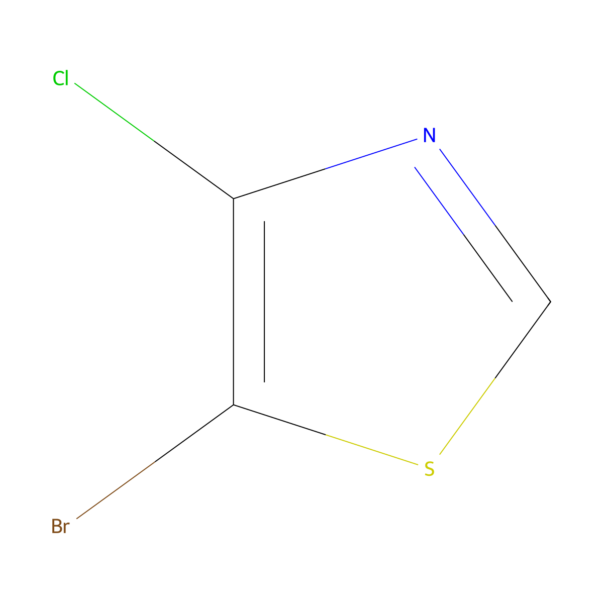 5-Bromo-4-chlorothiazole molecular structure, CAS 139670-07-8