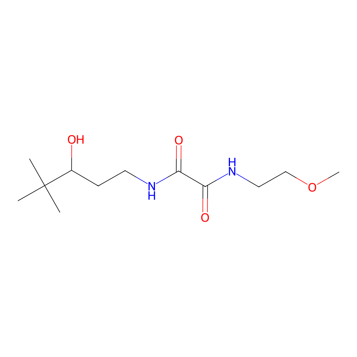 N1-(3-hydroxy-4,4-dimethylpentyl)-N2-(2-methoxyethyl)oxalamide molecular structure, CAS 1396706-97-0