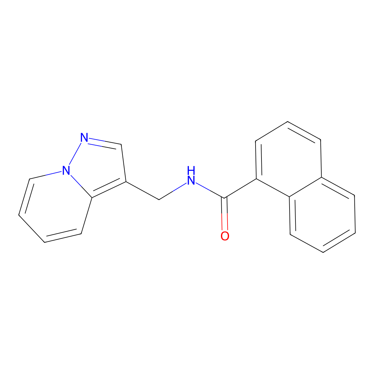 N-(pyrazolo[1,5-a]pyridin-3-ylmethyl)-1-naphthamide molecular structure, CAS 1396707-20-2