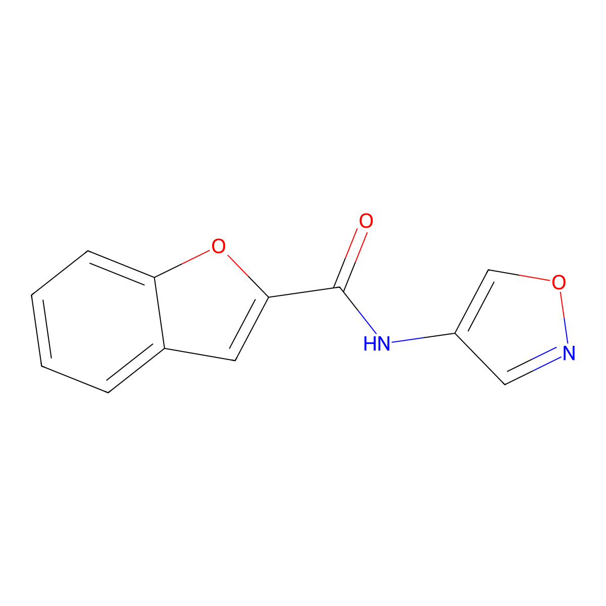 N-(isoxazol-4-yl)benzofuran-2-carboxamide molecular structure, CAS 1396710-19-2