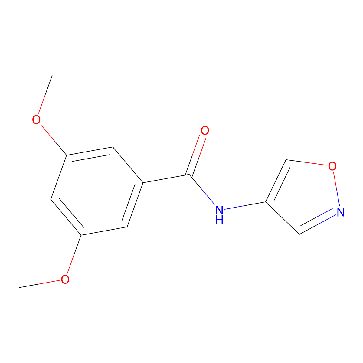N-(isoxazol-4-yl)-3,5-dimethoxybenzamide molecular structure, CAS 1396710-54-5