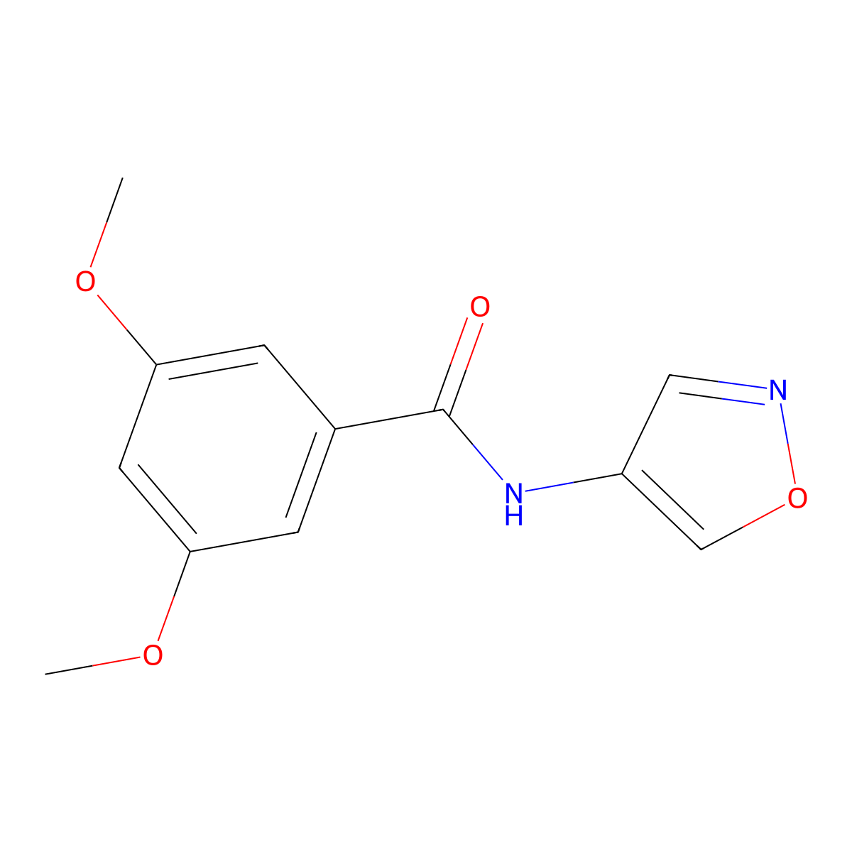 N-(isoxazol-4-yl)-3,5-dimethoxybenzamide molecular structure, CAS 1396710-54-5