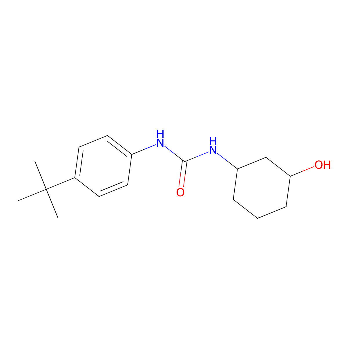1-(4-(Tert-butyl)phenyl)-3-(3-hydroxycyclohexyl)urea molecular structure, CAS 1396711-97-9