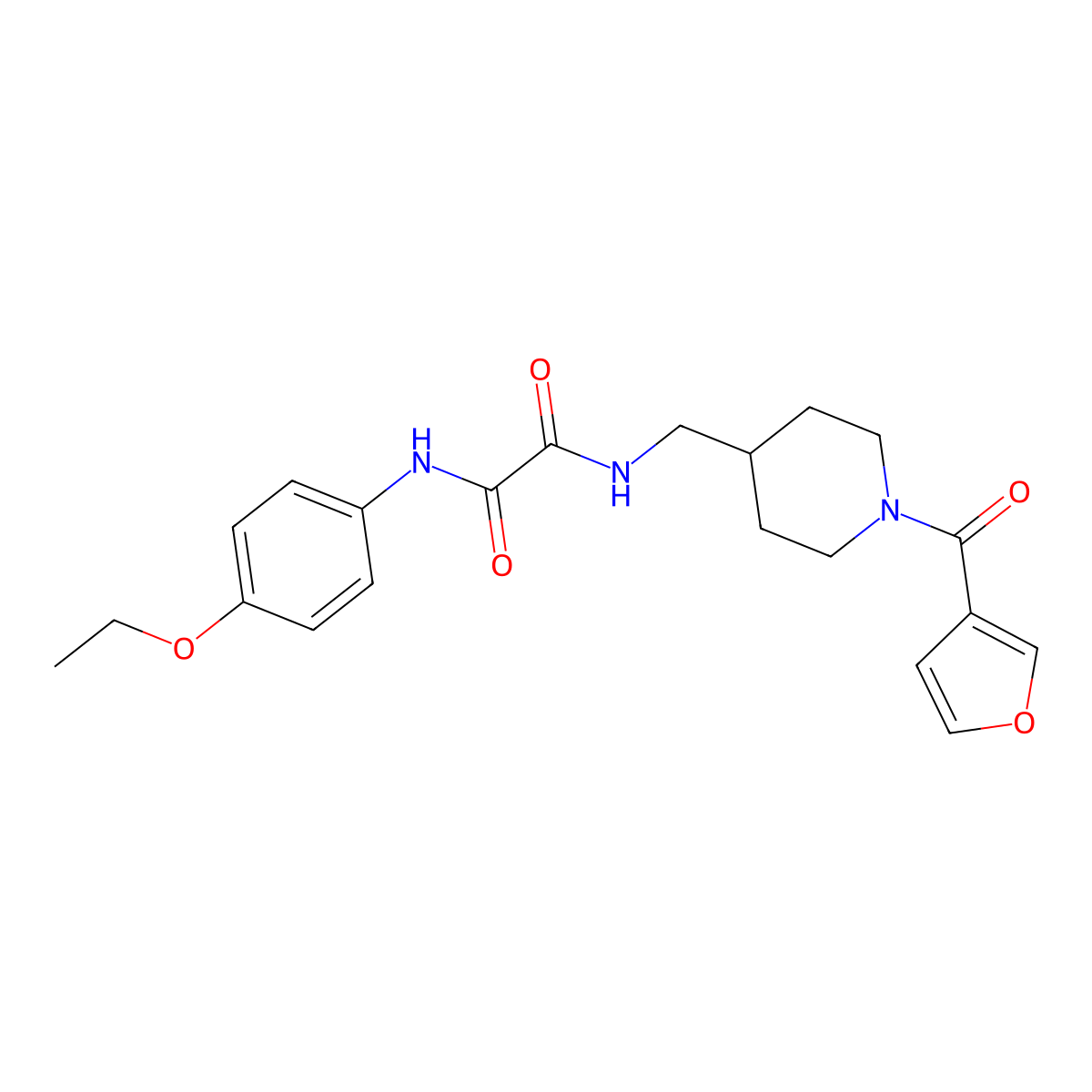 N1-(4-ethoxyphenyl)-N2-((1-(furan-3-carbonyl)piperidin-4-yl)methyl)oxalamide molecular structure, CAS 1396717-19-3