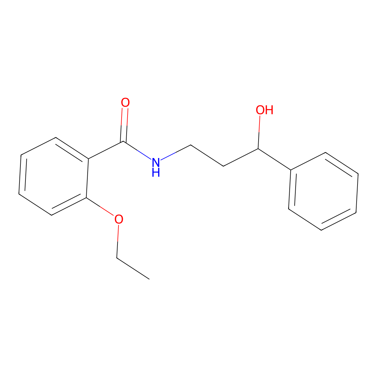 2-ethoxy-N-(3-hydroxy-3-phenylpropyl)benzamide molecular structure, CAS 1396746-97-6