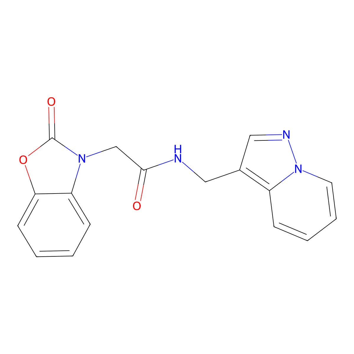 2-(2-oxobenzo[d]oxazol-3(2H)-yl)-N-(pyrazolo[1,5-a]pyridin-3-ylmethyl)acetamide molecular structure, CAS 1396748-94-9