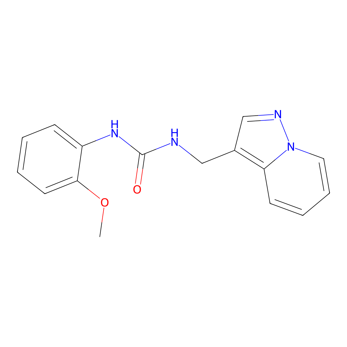 1-(2-Methoxyphenyl)-3-(pyrazolo[1,5-a]pyridin-3-ylmethyl)urea molecular structure, CAS 1396748-99-4