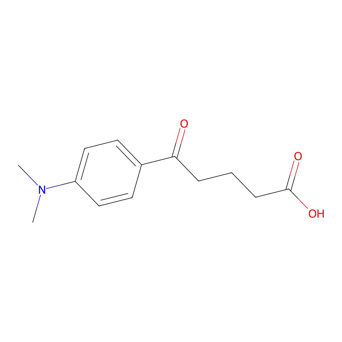 5-[4-(N,N-Dimethylamino)phenyl]-5-oxovaleric acid molecular structure, CAS 139675-88-0
