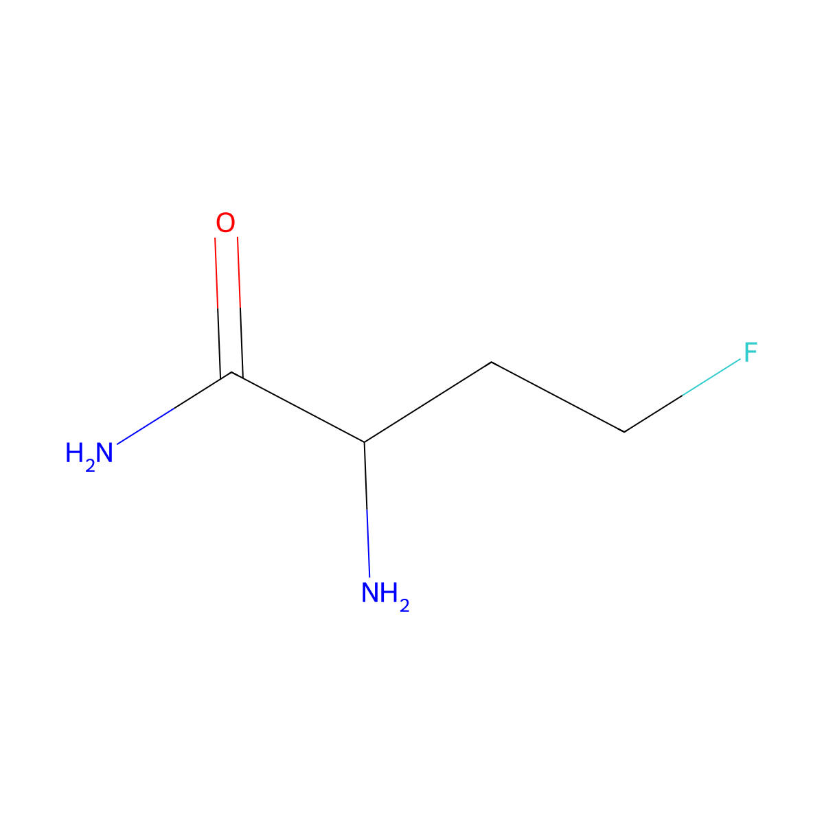2-Amino-4-fluorobutanamide molecular structure, CAS 1396756-88-9