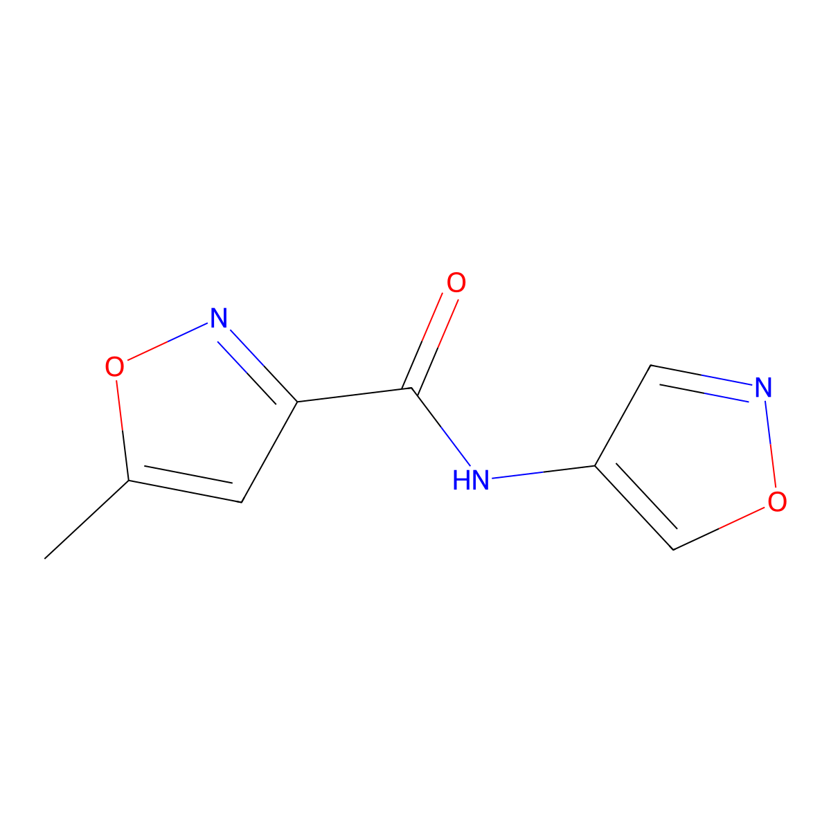 N-(isoxazol-4-yl)-5-methylisoxazole-3-carboxamide molecular structure, CAS 1396758-29-4
