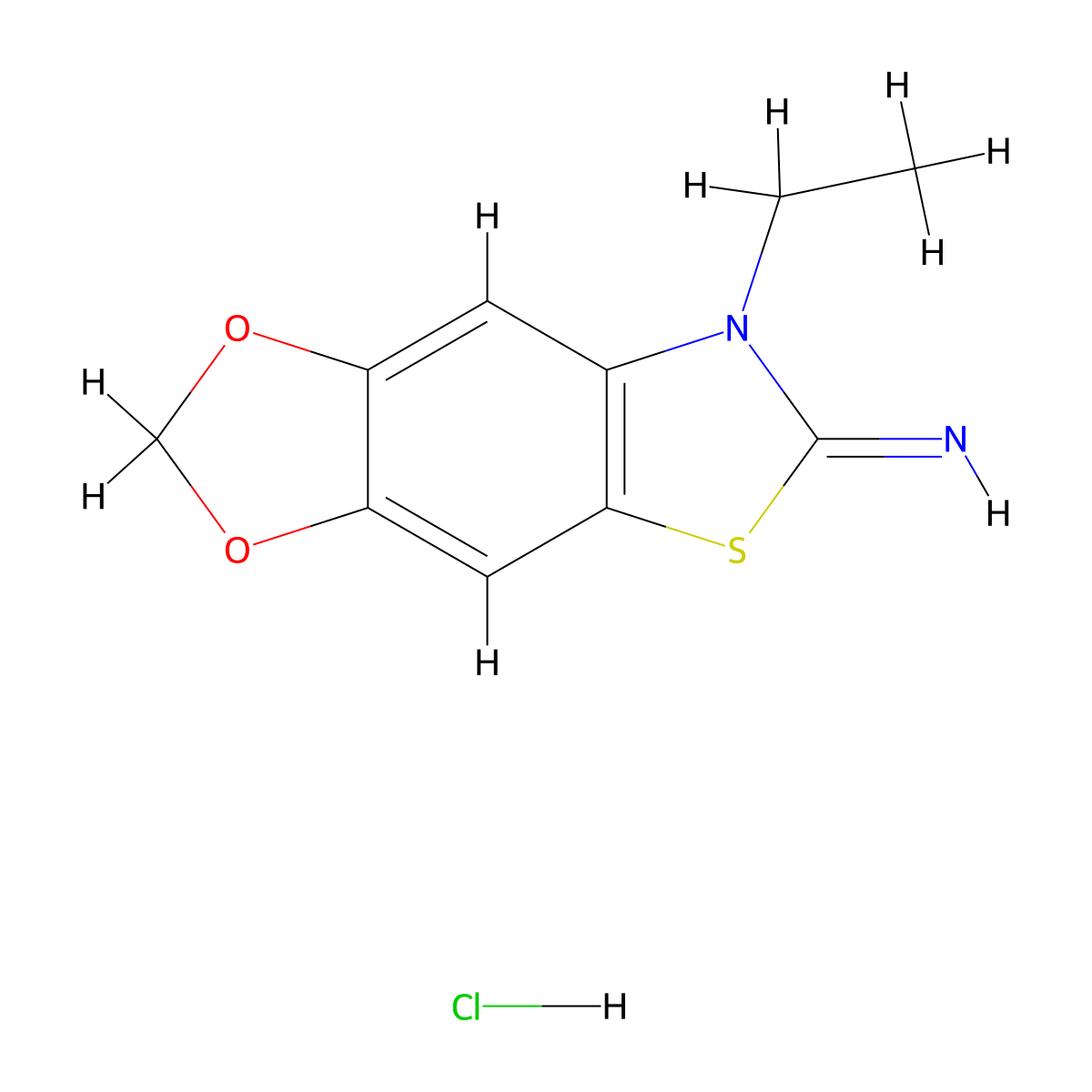 12-Ethyl-4,6-dioxa-10-thia-12-azatricyclo[7.3.0.0^{3,7}]dodeca-1(9),2,7-trien-11-imine molecular structure, CAS 1396761-83-3
