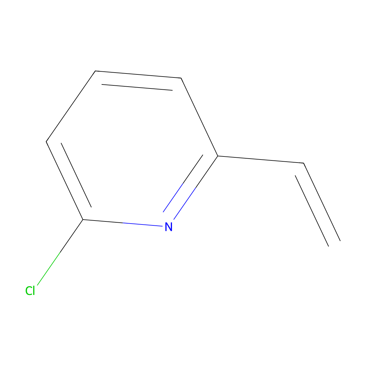 2-Chloro-6-vinylpyridine molecular structure, CAS 1396762-22-3
