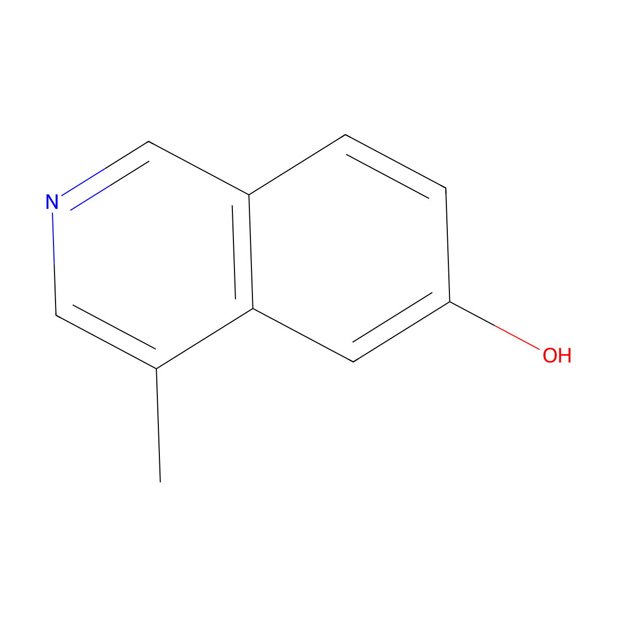 4-Methylisoquinolin-6-ol molecular structure, CAS 1396762-25-6