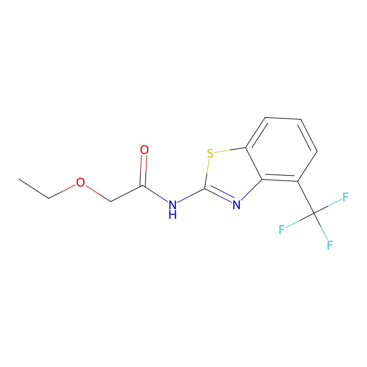 2-ethoxy-N-(4-(trifluoromethyl)benzo[d]thiazol-2-yl)acetamide molecular structure, CAS 1396764-77-4