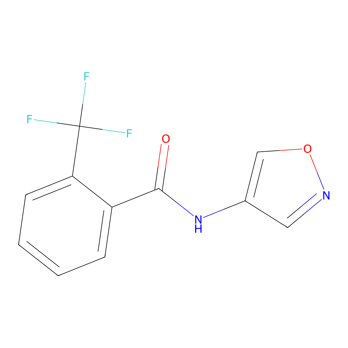 N-(isoxazol-4-yl)-2-(trifluoromethyl)benzamide molecular structure, CAS 1396765-35-7
