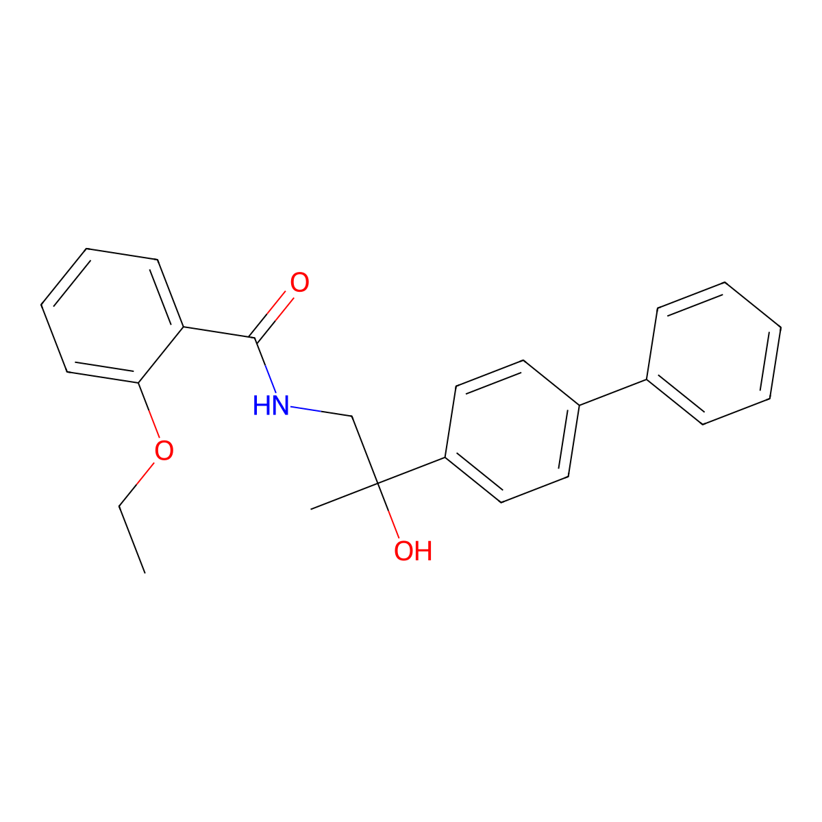 N-(2-{[1,1'-biphenyl]-4-yl}-2-hydroxypropyl)-2-ethoxybenzamide molecular structure, CAS 1396769-88-2