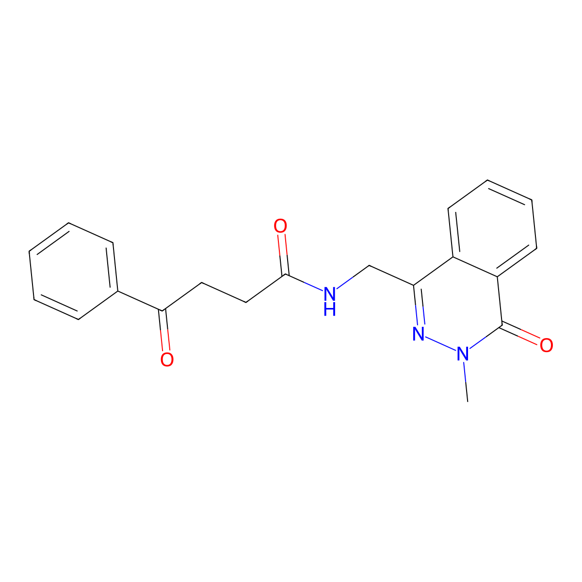 N-((3-methyl-4-oxo-3,4-dihydrophthalazin-1-yl)methyl)-4-oxo-4-phenylbutanamide molecular structure, CAS 1396774-61-0