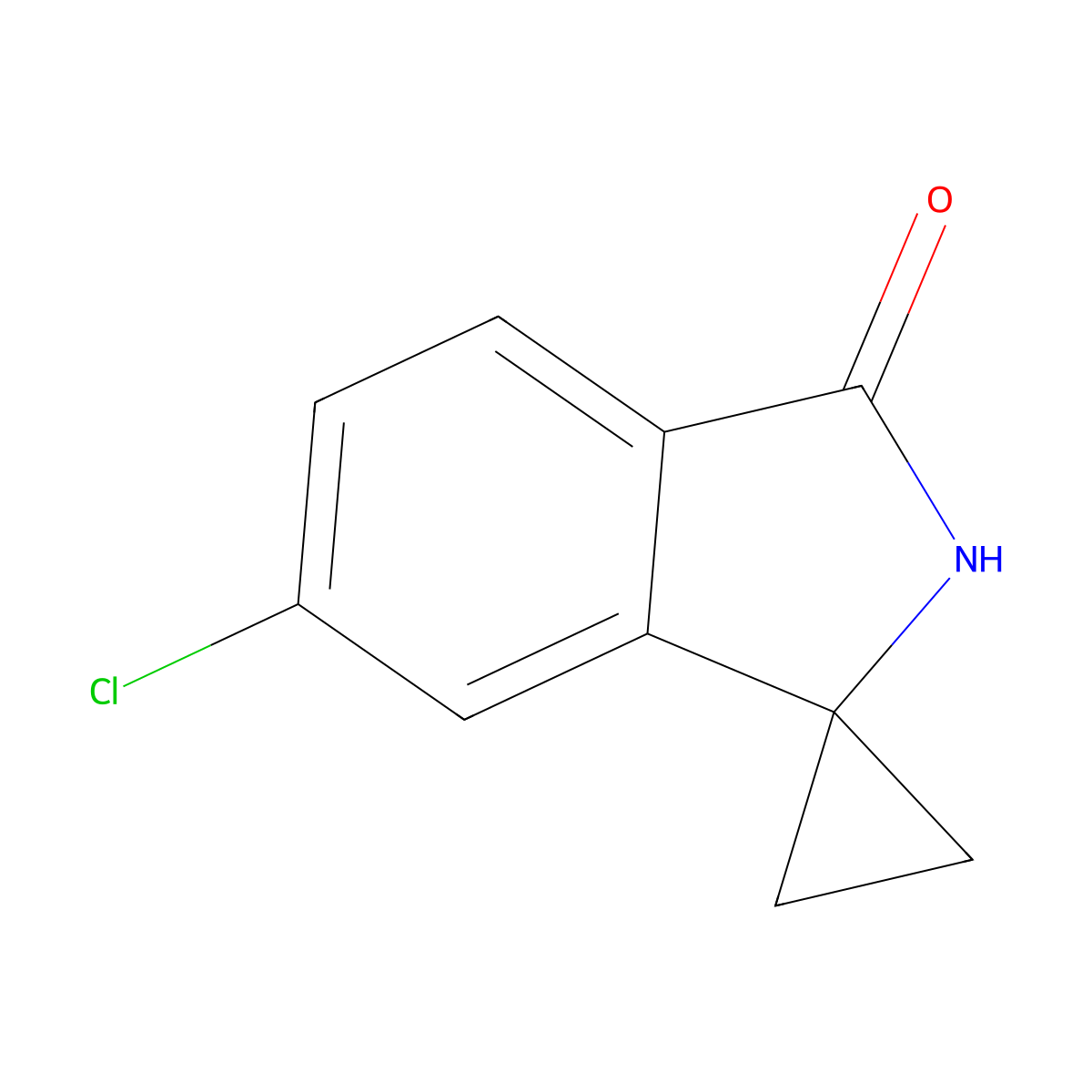 6'-Chlorospiro[cyclopropane-1,1'-isoindolin]-3'-one molecular structure, CAS 1396777-82-4