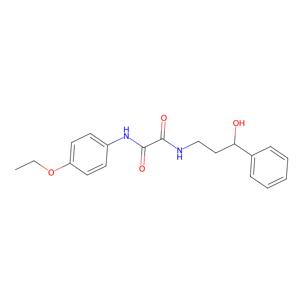 N1-(4-ethoxyphenyl)-N2-(3-hydroxy-3-phenylpropyl)oxalamide molecular structure, CAS 1396782-06-1