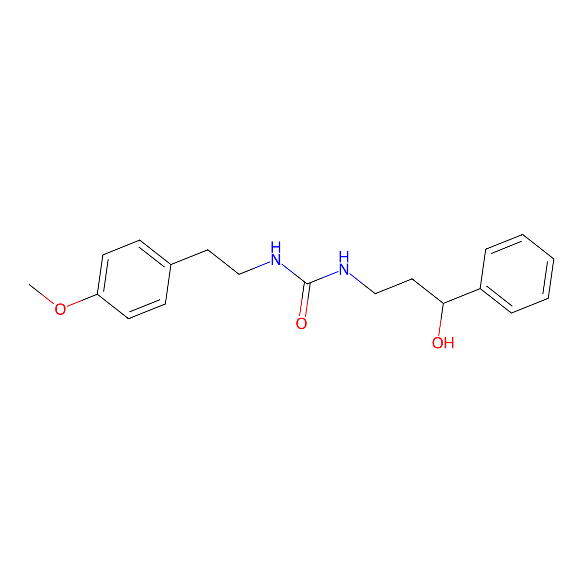 1-(3-Hydroxy-3-phenylpropyl)-3-(4-methoxyphenethyl)urea molecular structure, CAS 1396782-19-6