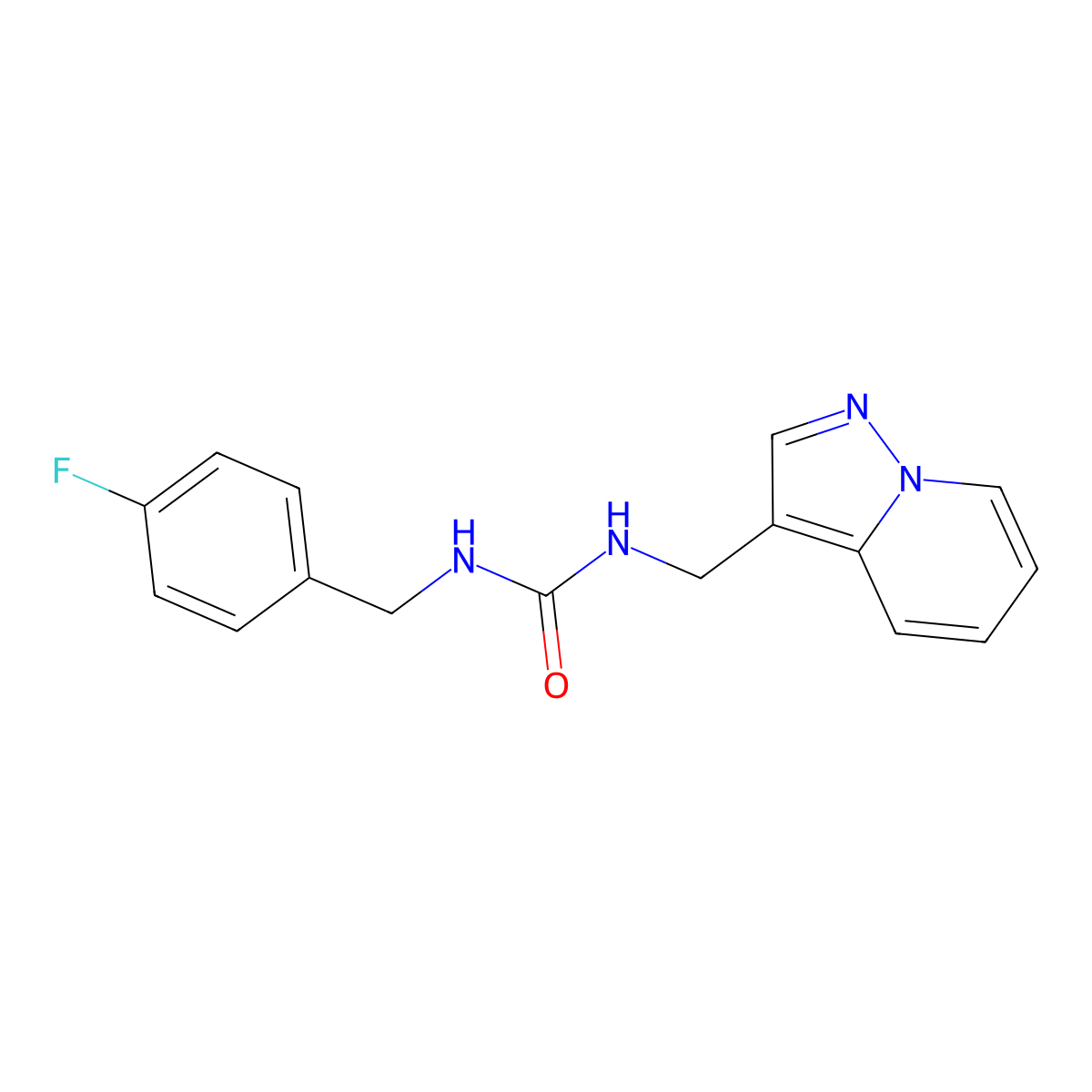 1-(4-Fluorobenzyl)-3-(pyrazolo[1,5-a]pyridin-3-ylmethyl)urea molecular structure, CAS 1396783-74-6