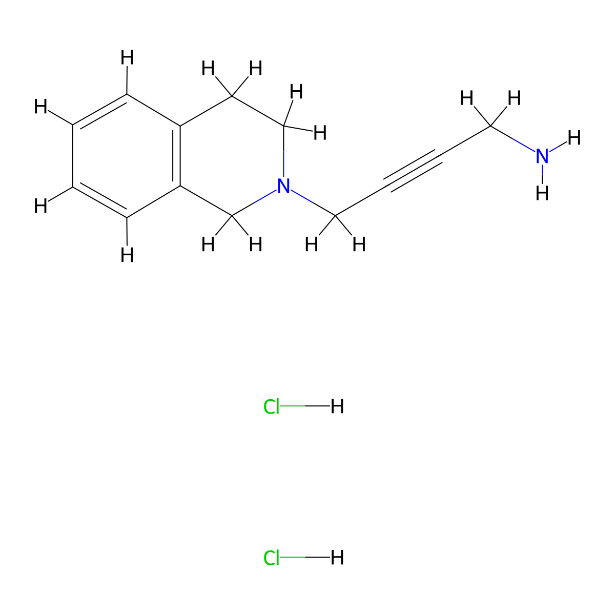 [4-(3,4-dihydroisoquinolin-2(1H)-yl)but-2-yn-1-yl]amine dihydrochloride molecular structure, CAS 1396785-03-7