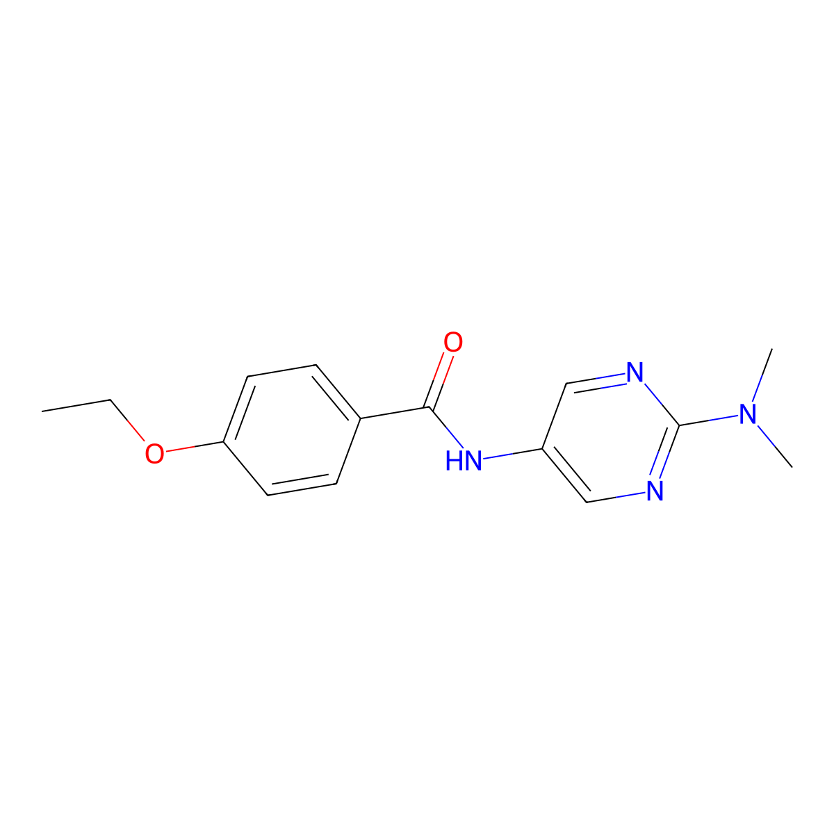 N-[2-(dimethylamino)pyrimidin-5-yl]-4-ethoxybenzamide molecular structure, CAS 1396785-53-7