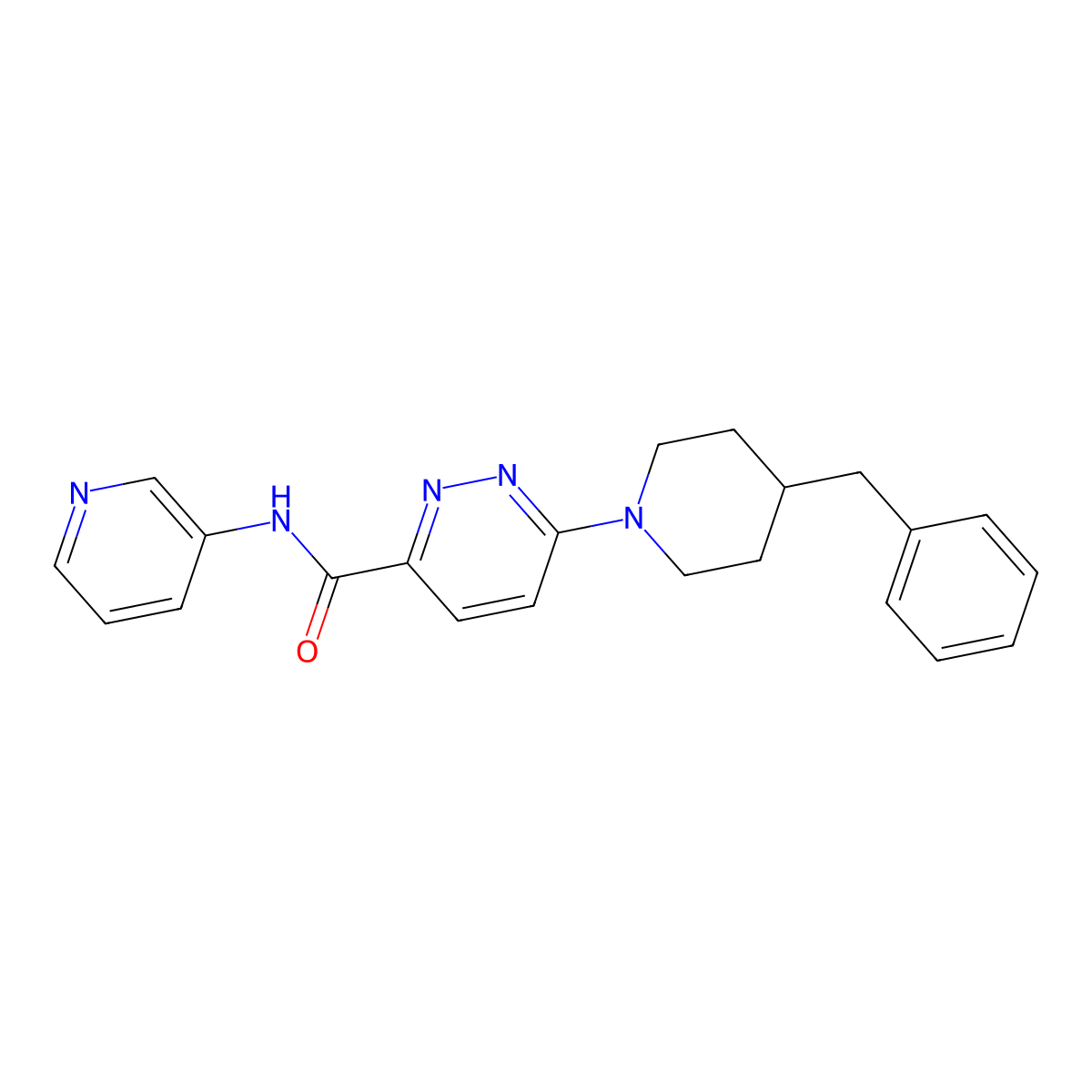 6-(4-benzylpiperidin-1-yl)-N-(pyridin-3-yl)pyridazine-3-carboxamide molecular structure, CAS 1396785-69-5