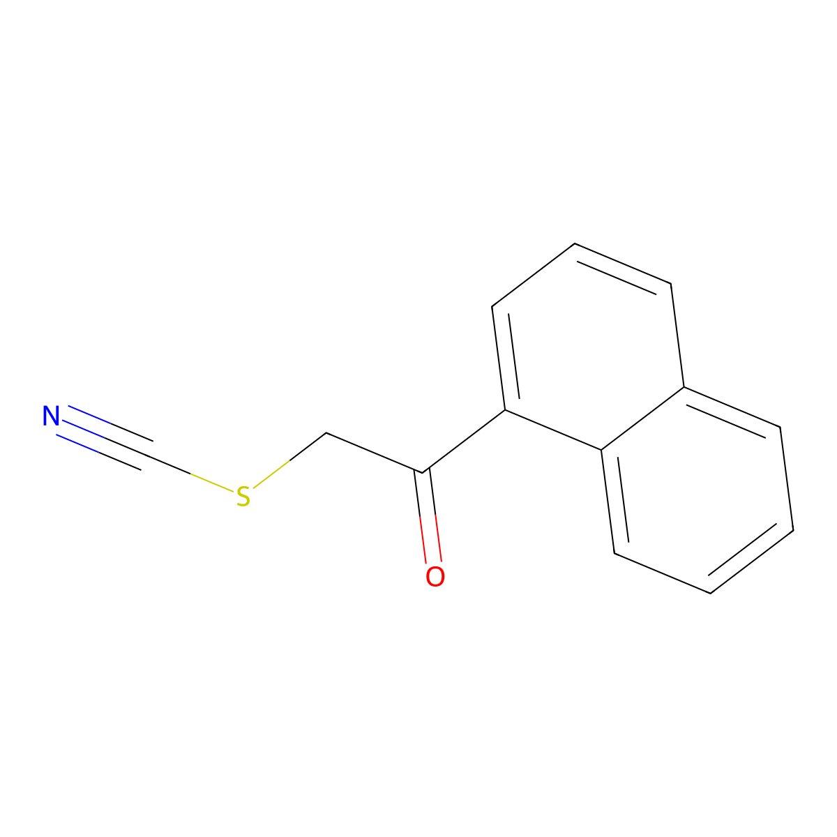 2-(1-Naphthyl)-2-oxoethyl thiocyanate molecular structure, CAS 139679-35-9