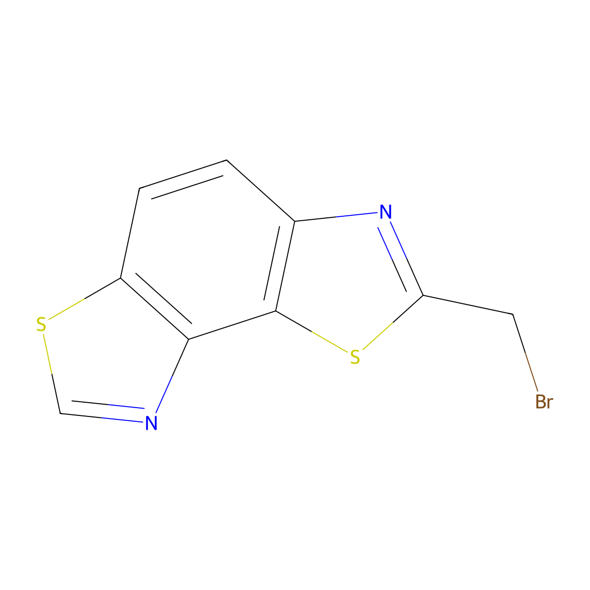 2-(Bromomethyl)benzo[1,2-d:3,4-d']bis(thiazole) molecular structure, CAS 1396791-54-0