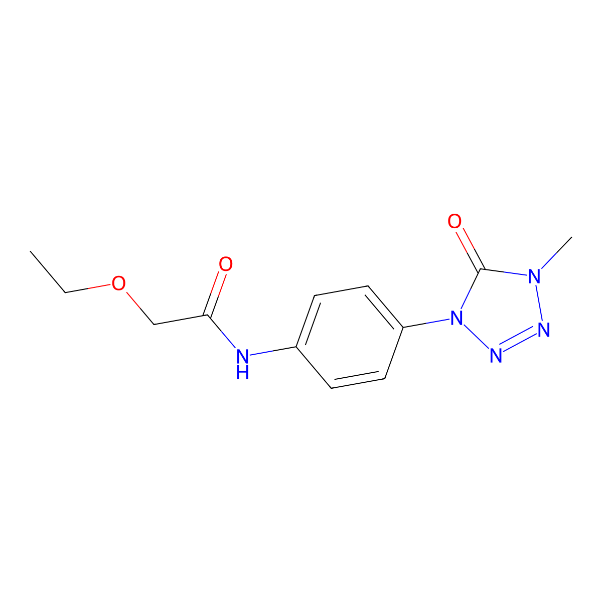 2-ethoxy-N-(4-(4-methyl-5-oxo-4,5-dihydro-1H-tetrazol-1-yl)phenyl)acetamide molecular structure, CAS 1396795-43-9