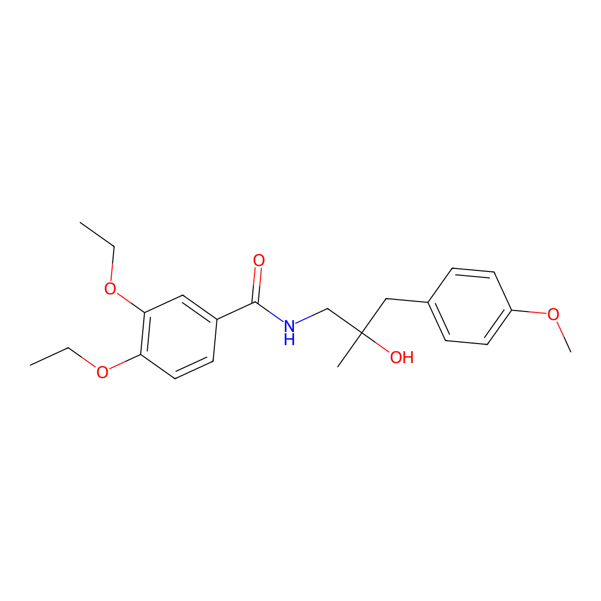 3,4-diethoxy-N-[2-hydroxy-3-(4-methoxyphenyl)-2-methylpropyl]benzamide molecular structure, CAS 1396799-41-9