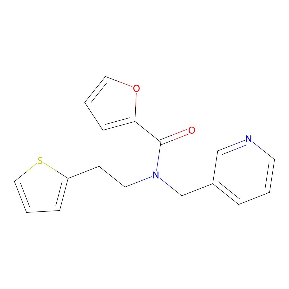 N-(pyridin-3-ylmethyl)-N-(2-(thiophen-2-yl)ethyl)furan-2-carboxamide molecular structure, CAS 1396799-67-9